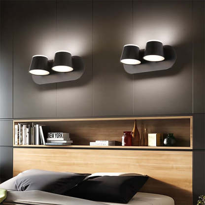Cooley Modern Wall Lamps in a Bedroom with Warm Light