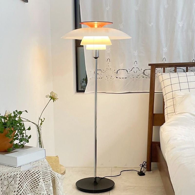 Modern Salgado floor lamp in a bedroom setting