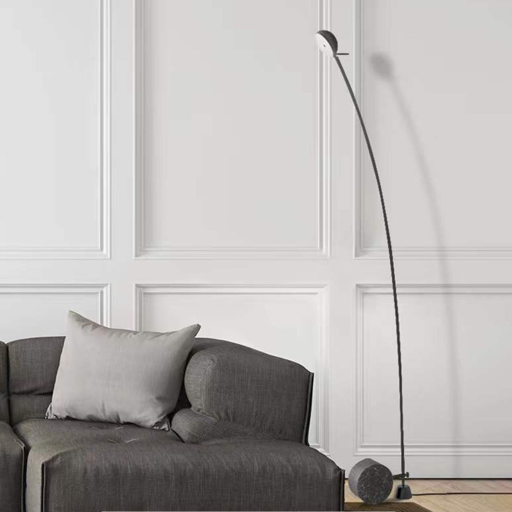 Salgado Nordic Arc Floor Lamp in Living Room