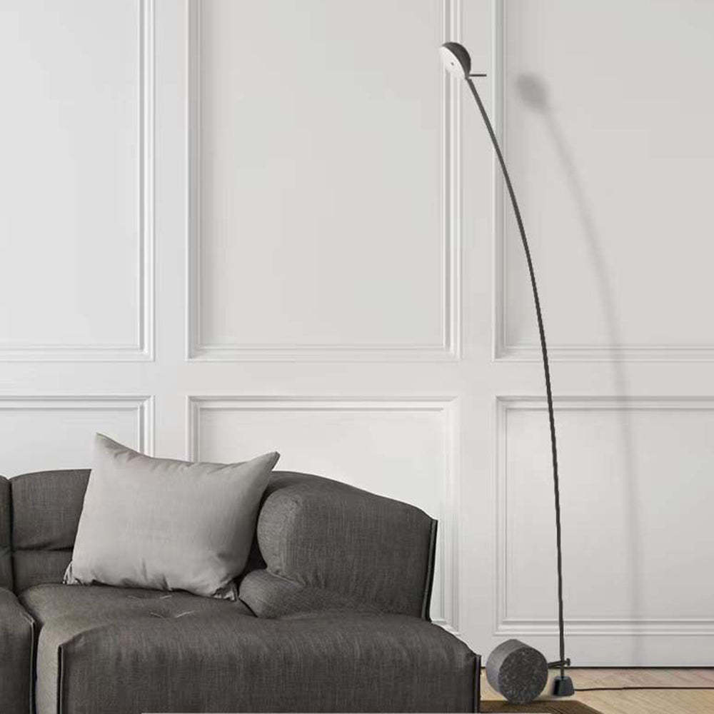 Salgado Nordic Arc Floor Lamp in Living Room