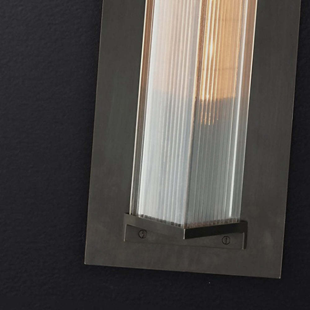 Orr Modern Outdoor Wall Lamp - Acrylic Shade Detail