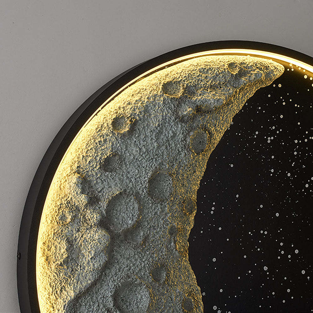 Elif Moon Wall Lamp - Textured Lunar Surface