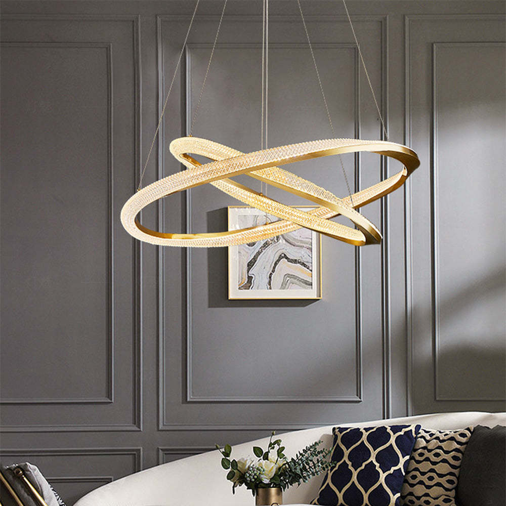 Kirsten Pendant Light, Gold, Modern Living Room Lighting