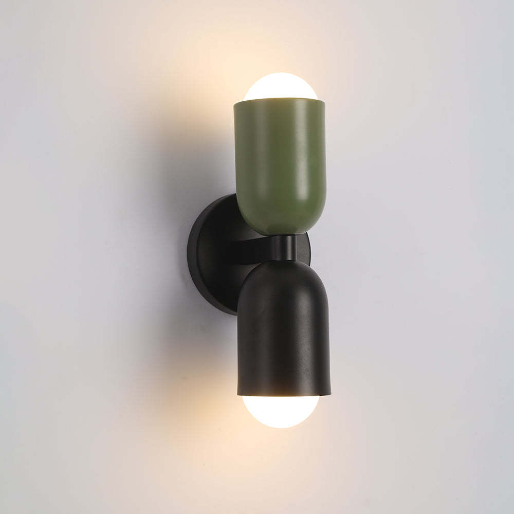Green Morandi wall lamp: Modern artistic lighting fixture.