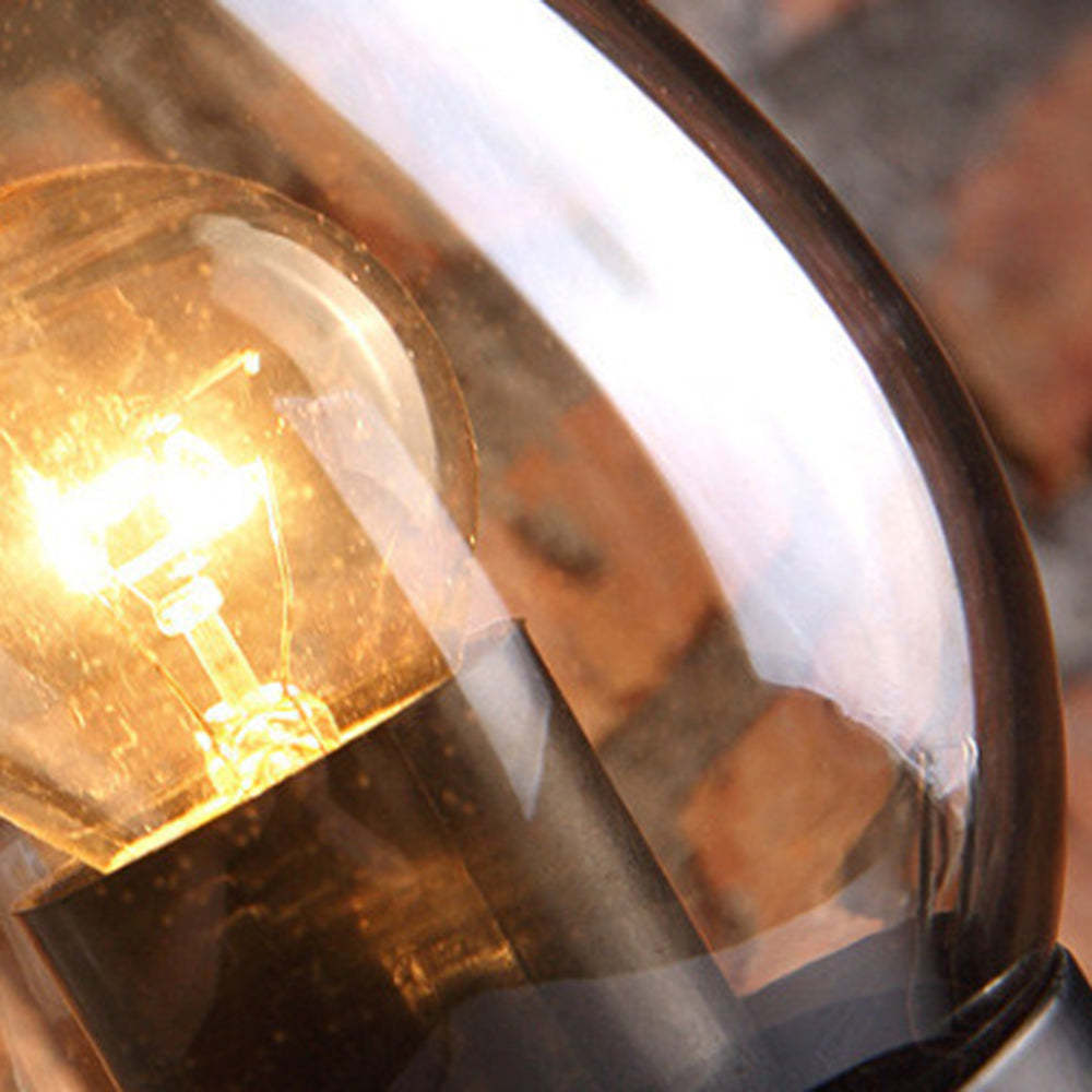 Close-up of Alessio Vintage Candle Wall Lamp bulb