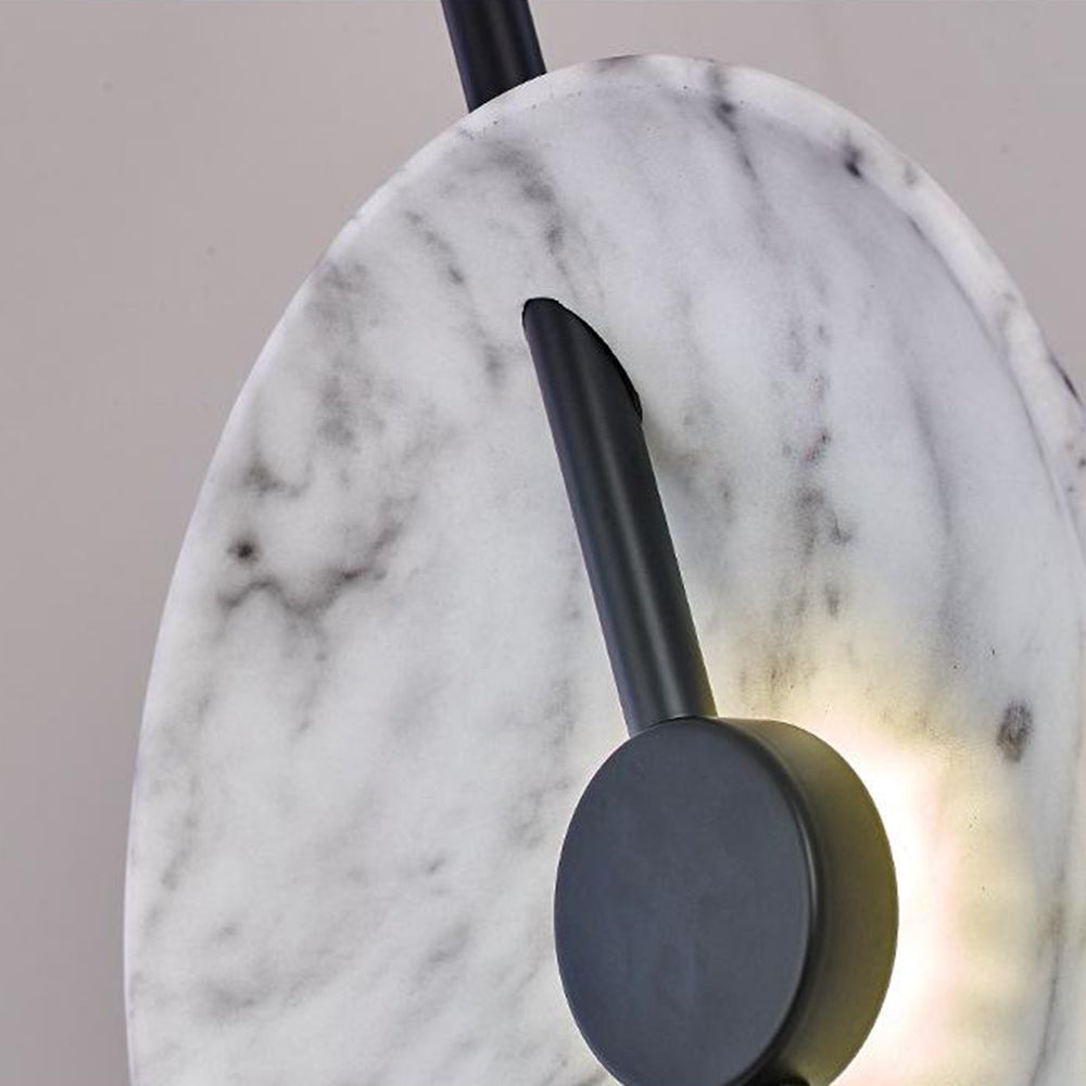 Salgado Floor Lamp: Marble lampshade detail