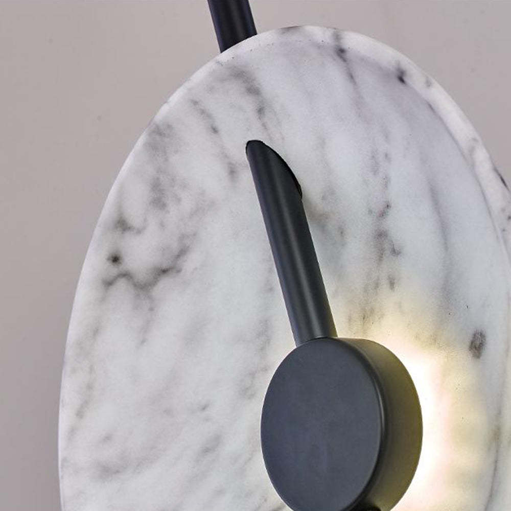 Salgado Floor Lamp: Marble lampshade detail