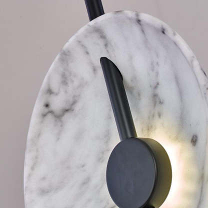 Salgado Floor Lamp: Marble lampshade detail