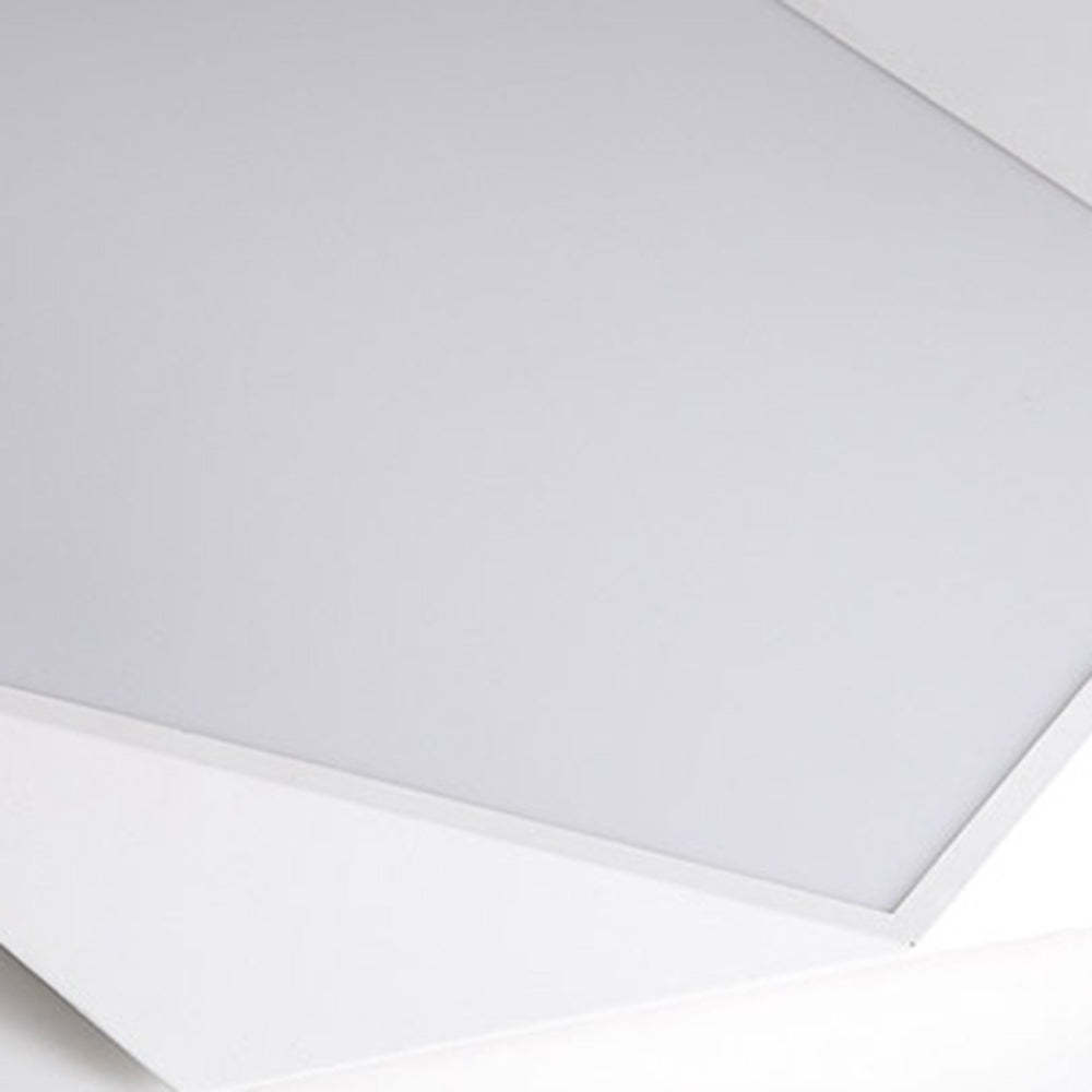 Quinn Modern Flush Mount Ceiling Light detail, white and grey.