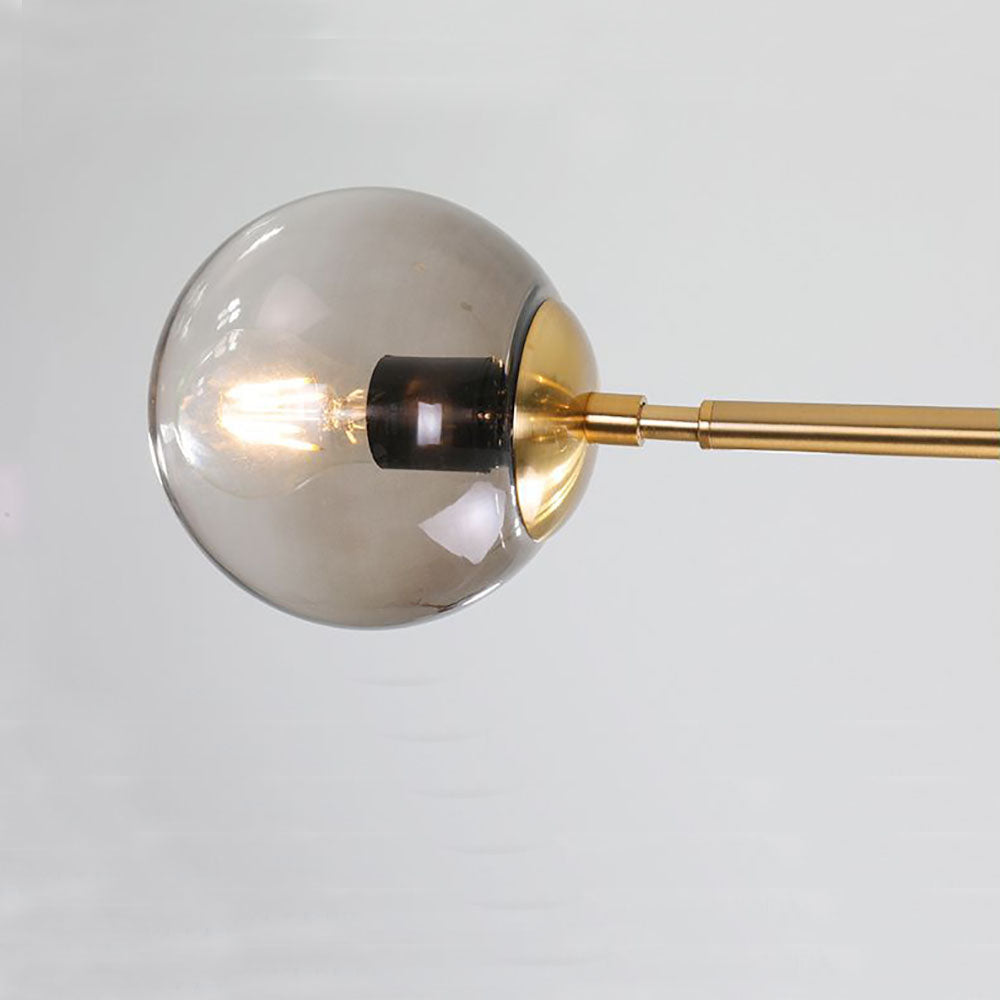 Close-up of Valentina bubble glass pendant light bulb