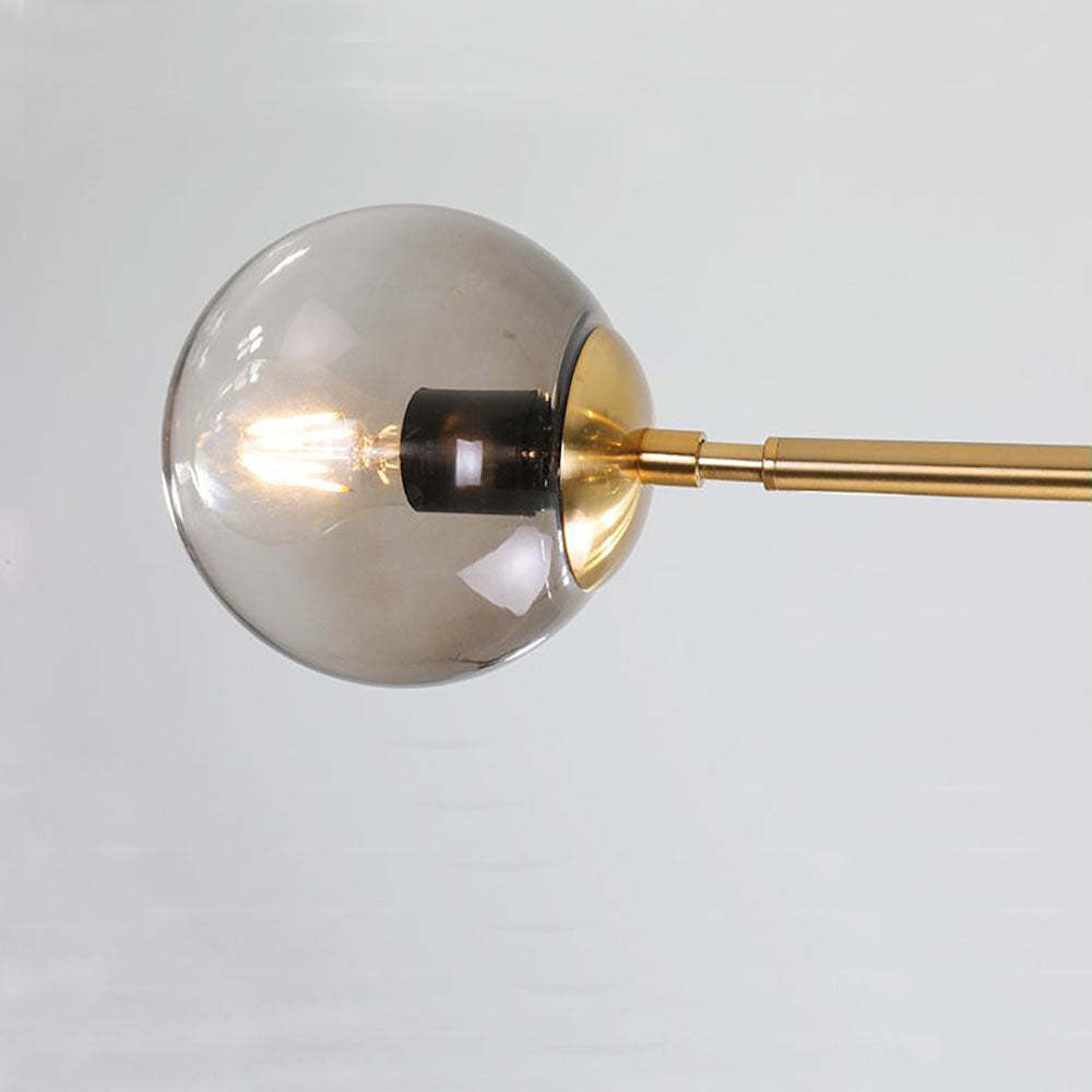 Close-up of Valentina bubble glass pendant light bulb