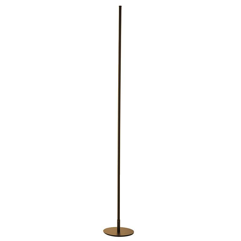 Edge Modern Minimalist Floor Lamp - black metal finish