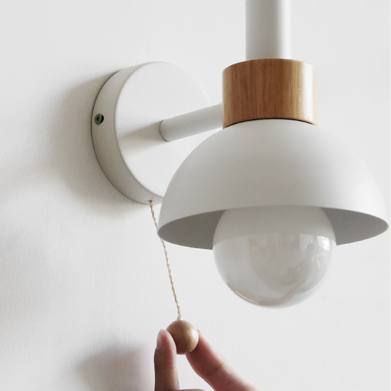 Morandi Modern Wall Lamp - Pull String Detail