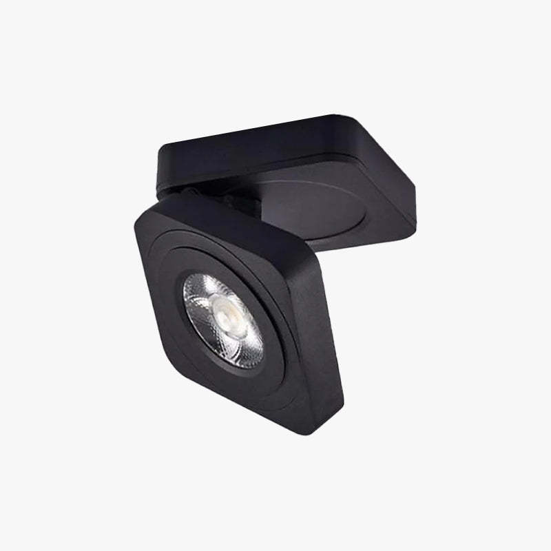 Black Novak Modern LED Flush Mount Ceiling Light
