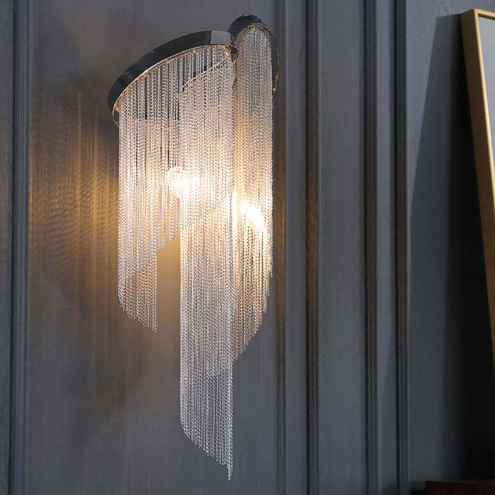 Modern Colon Wall Lamp with Tassel Chain