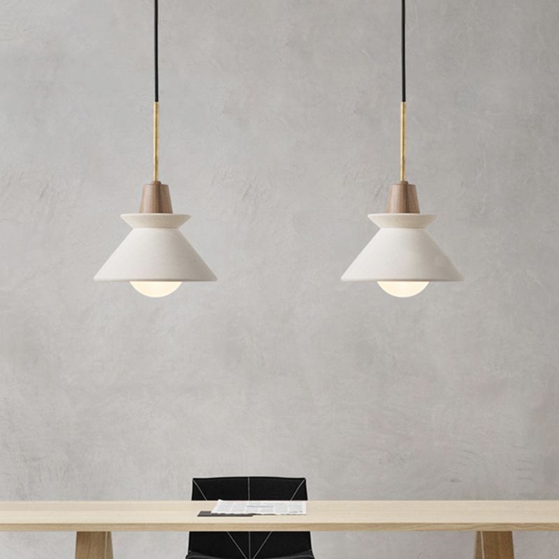 Ozawa Pendant Light. Modern cement bowl shade lamps. Artistic Lighting.
