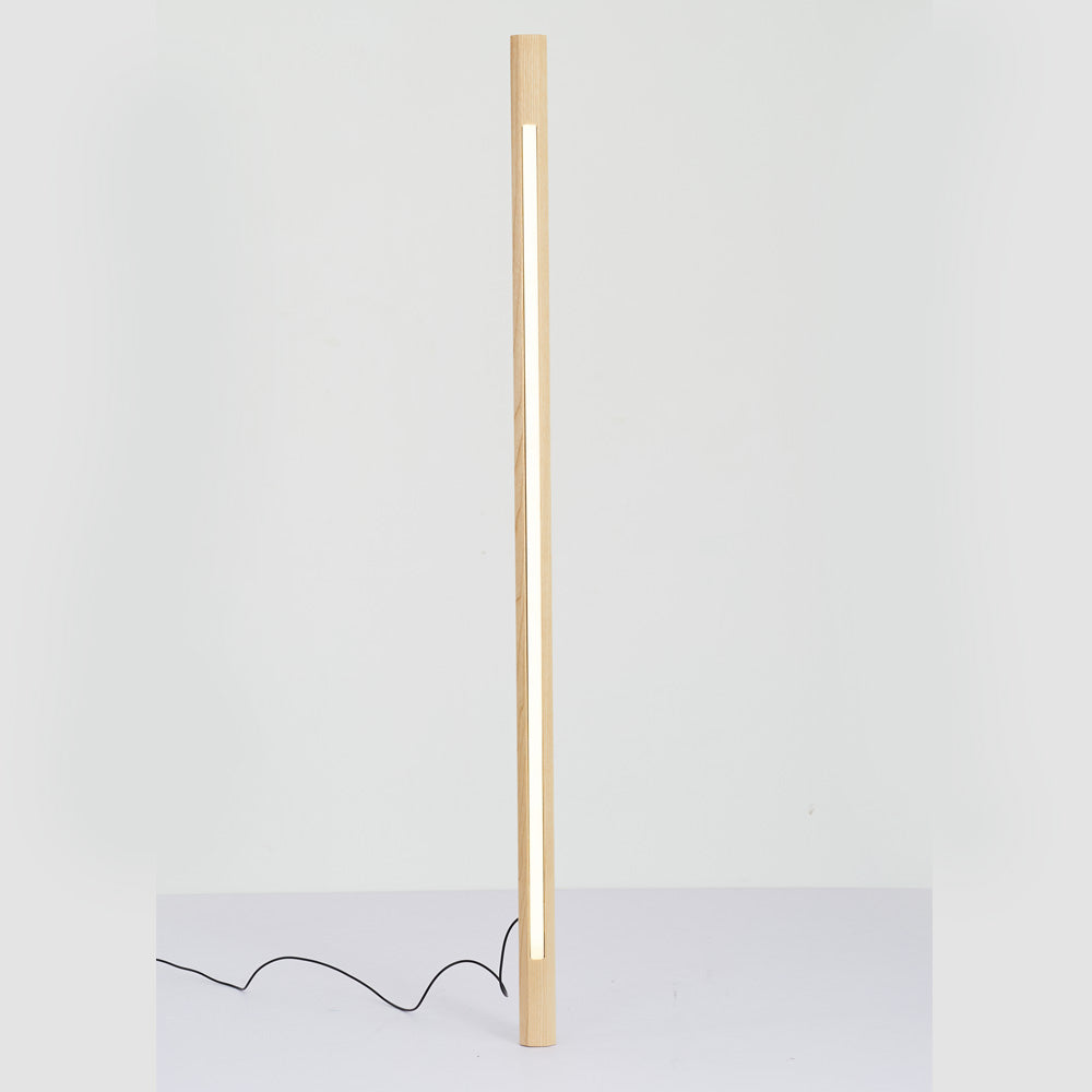 Ozawa Minimalist Floor Lamp in wood with LED light