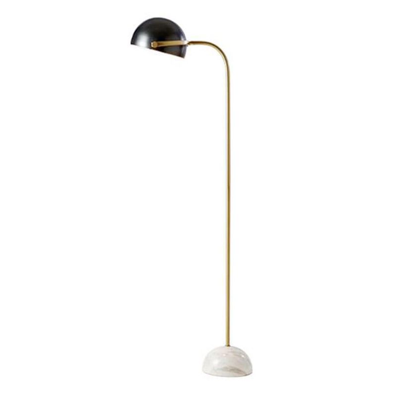 Eryn Floor Lamp with Marble Base and Metal Shade