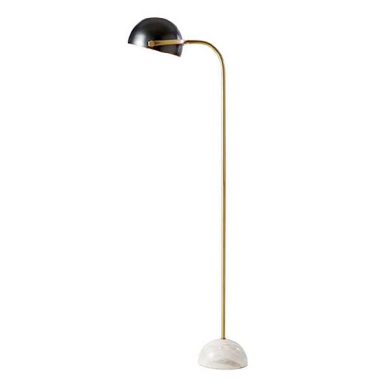 Eryn Floor Lamp with Marble Base and Metal Shade