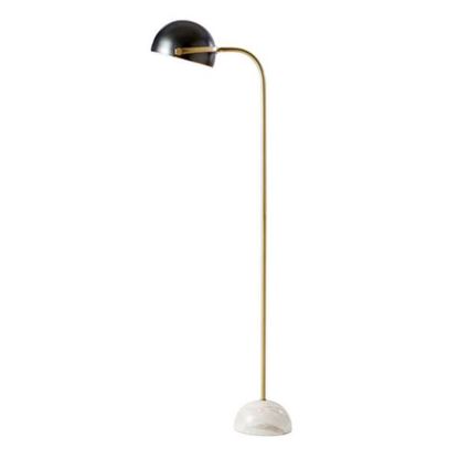Eryn Floor Lamp with Marble Base and Metal Shade