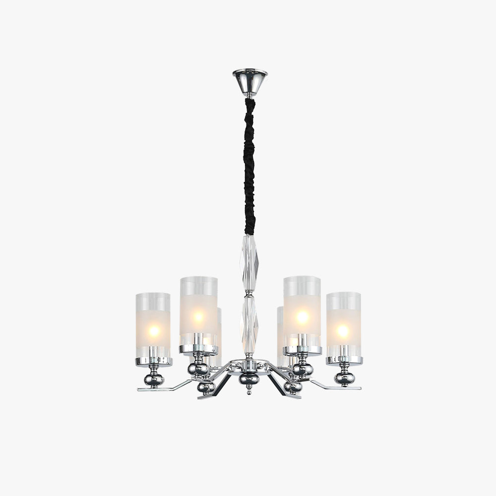 Silver Alessio Chandelier Lamp for Living Room