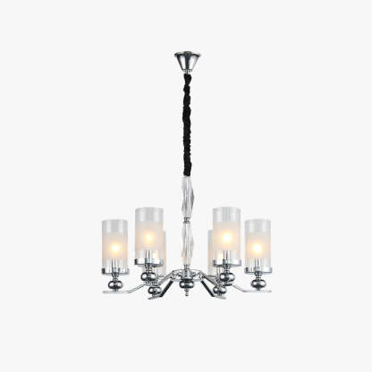 Silver Alessio Chandelier Lamp for Living Room