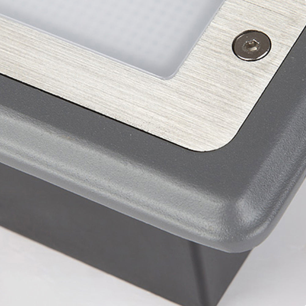 Orr Modern Outdoor Step Light - Metal and Acrylic Texture