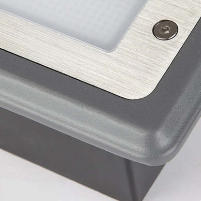 Orr Modern Outdoor Step Light - Metal and Acrylic Texture