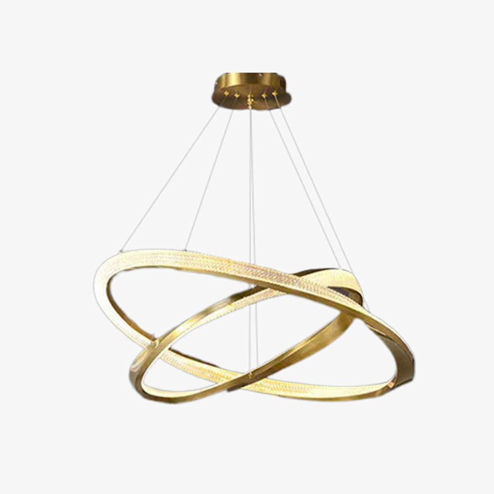 Kirsten Pendant Light, 2-Ring Design, Modern Lighting Fixture
