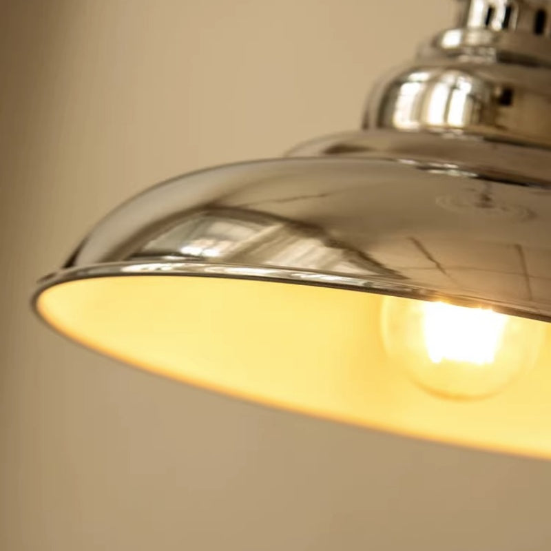 Chrome Industrial LED Pendant Light - Alessio Lighting