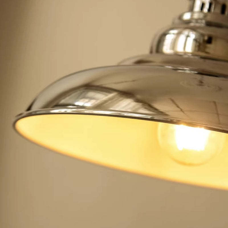 Chrome Industrial LED Pendant Light - Alessio Lighting