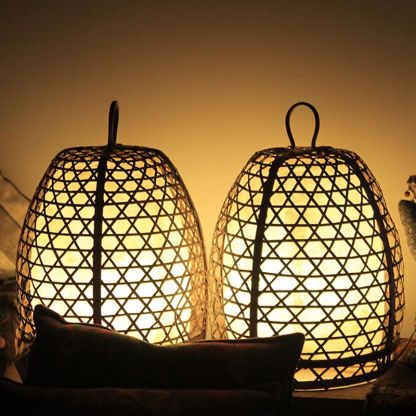 Alessio Cage Floor Lamps, Retro Style Lighting