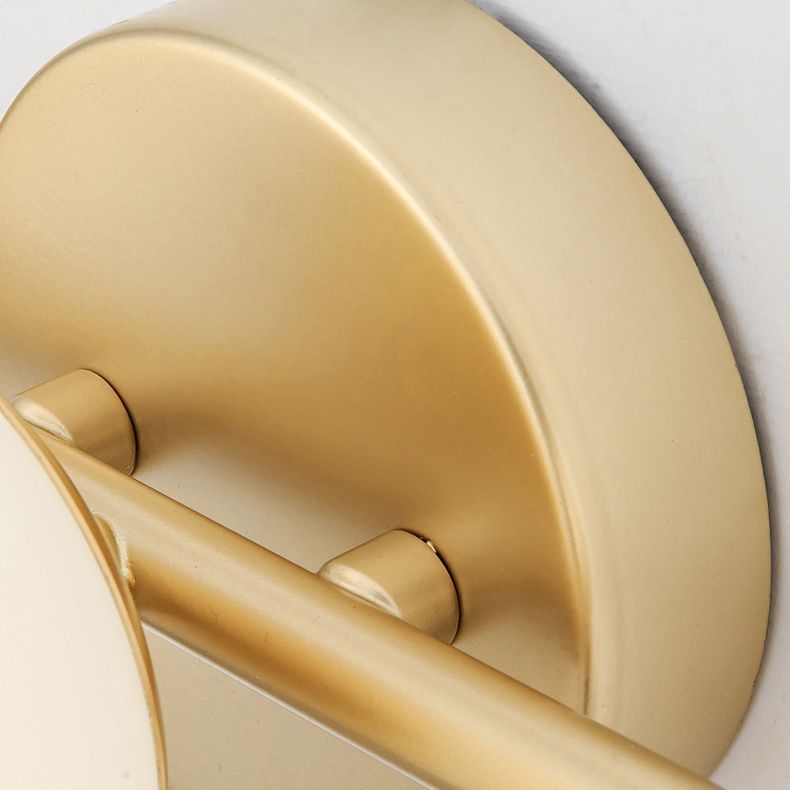 Valentina Dome Wall Lamp, Gold Metal Detail