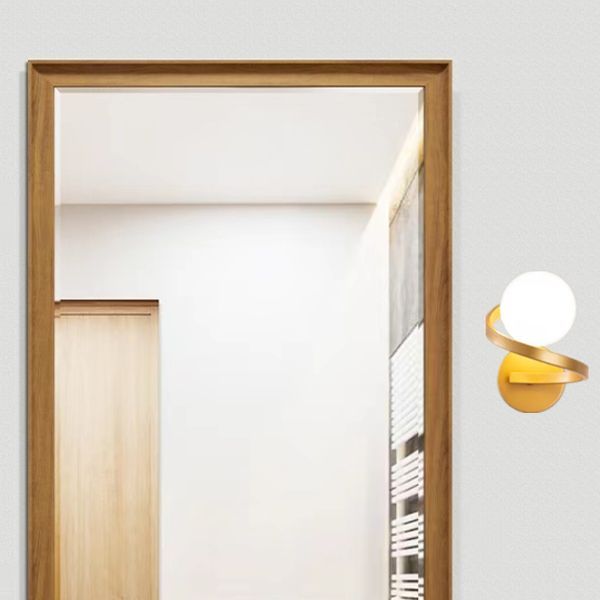 Louise Nordic Globe Wall Lamp, Bathroom or Bedroom