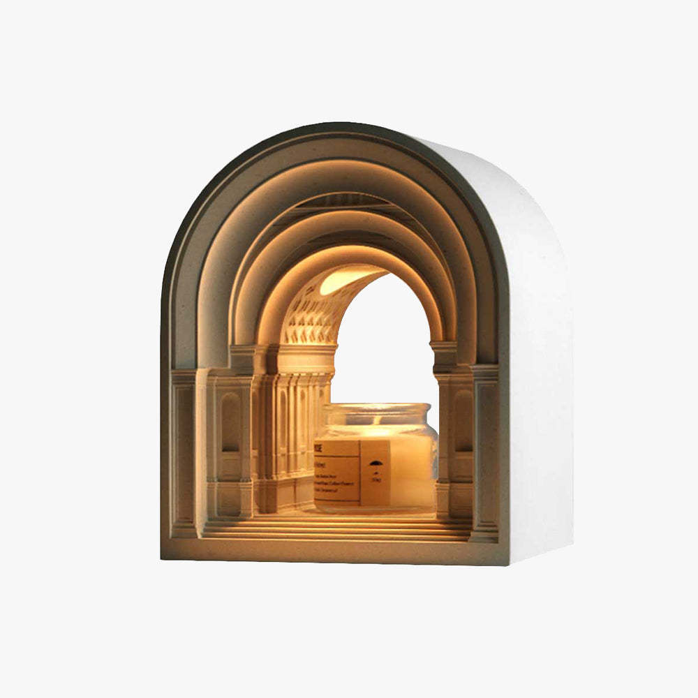 Félicie Art Deco Dome Candle Gypsum Table Lamp