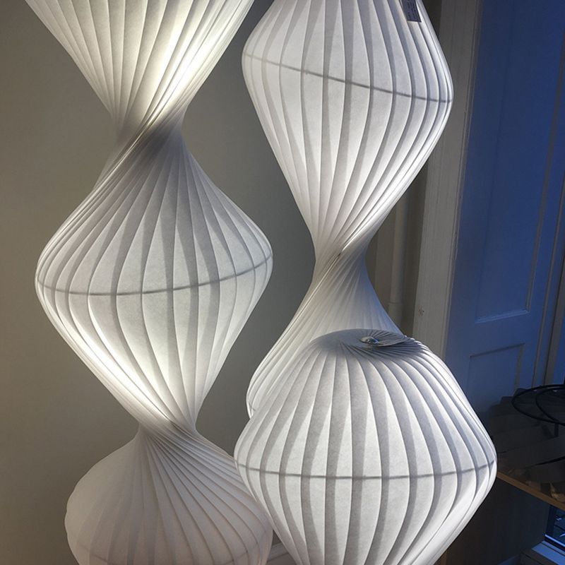 Renée Floor Lamp - Detailed Pleated Fabric Shade