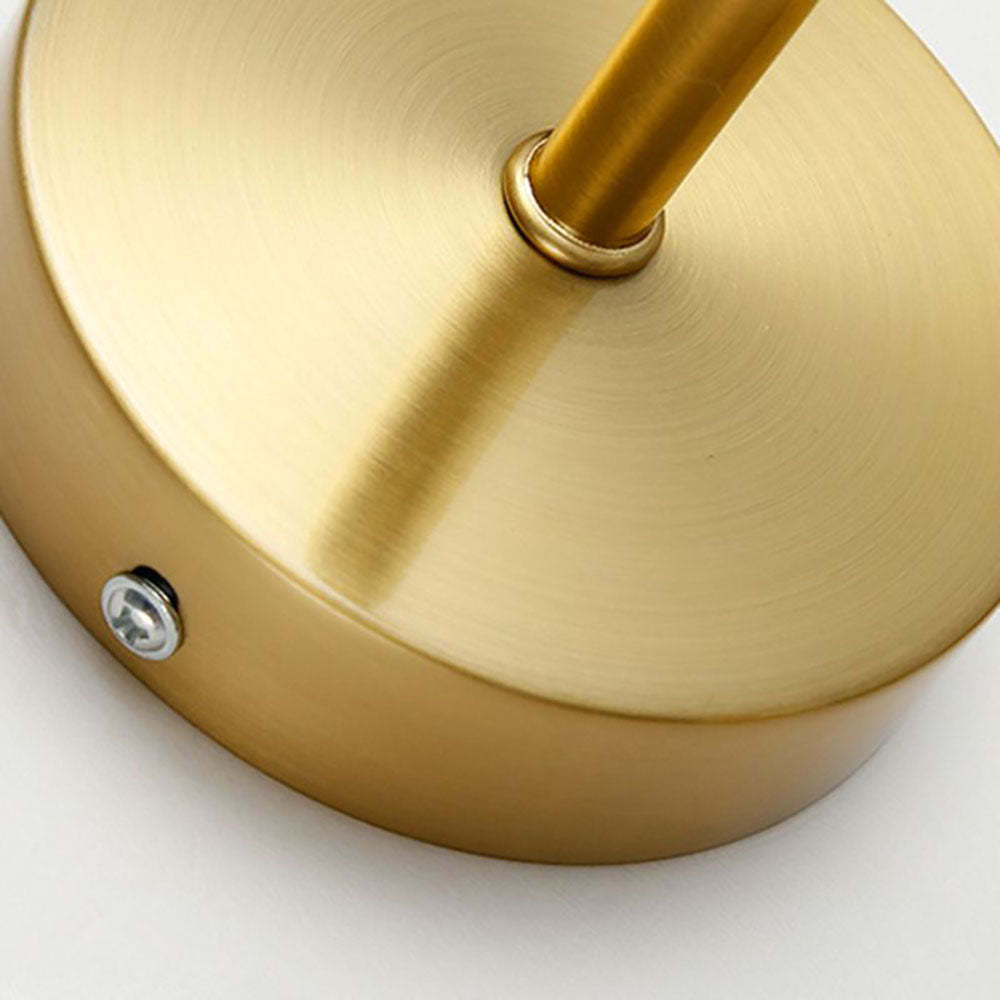 Valentina Wall Lamp: Gold base detail