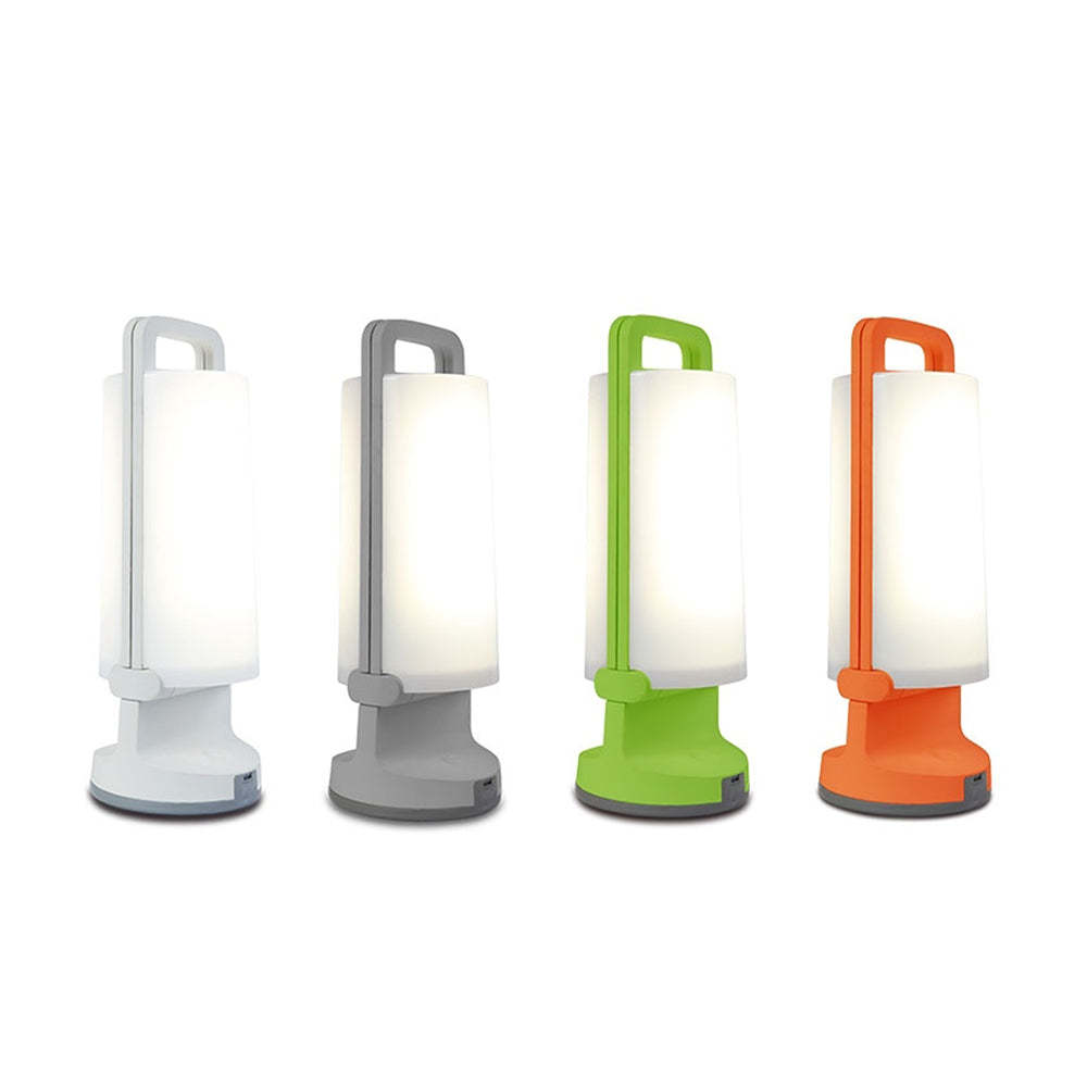 Orr LED Solar Lamps: Gray, White, Green, Orange