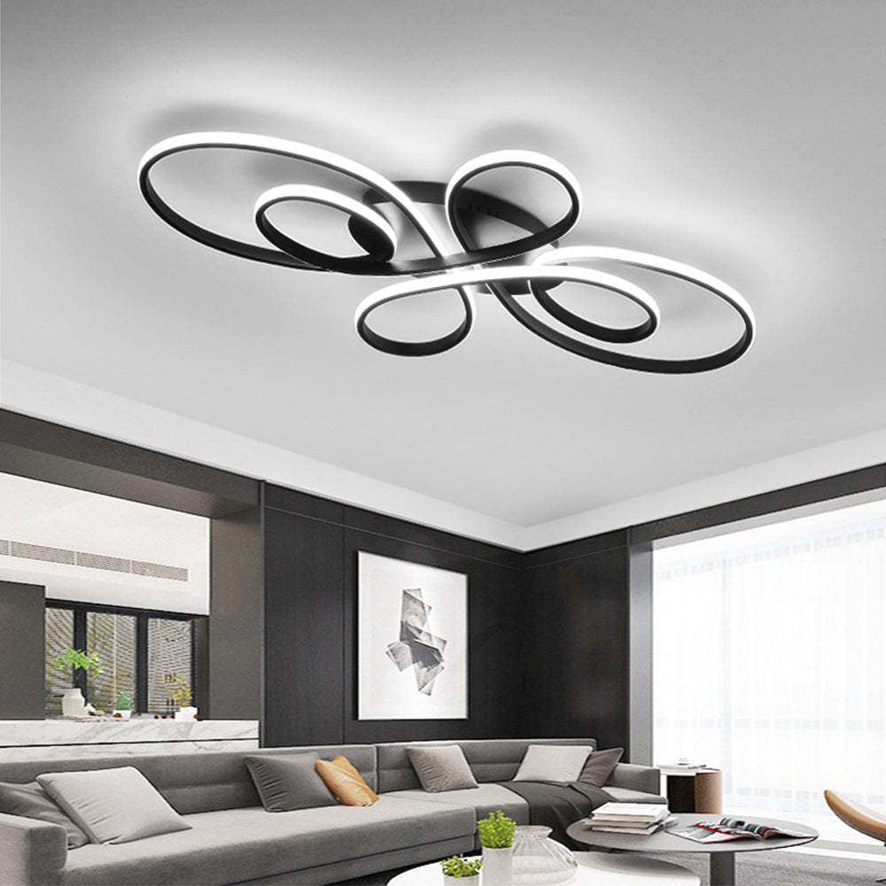 Modern LED Multi-Ring Ceiling Light, Lacey design
