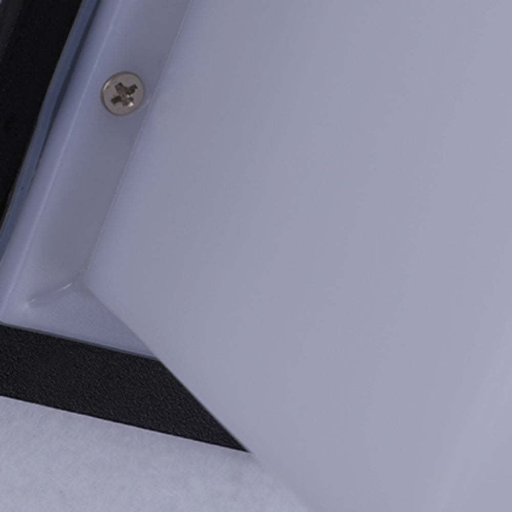 Close-up of acrylic lampshade detail for Orr Outdoor Wall Lamp