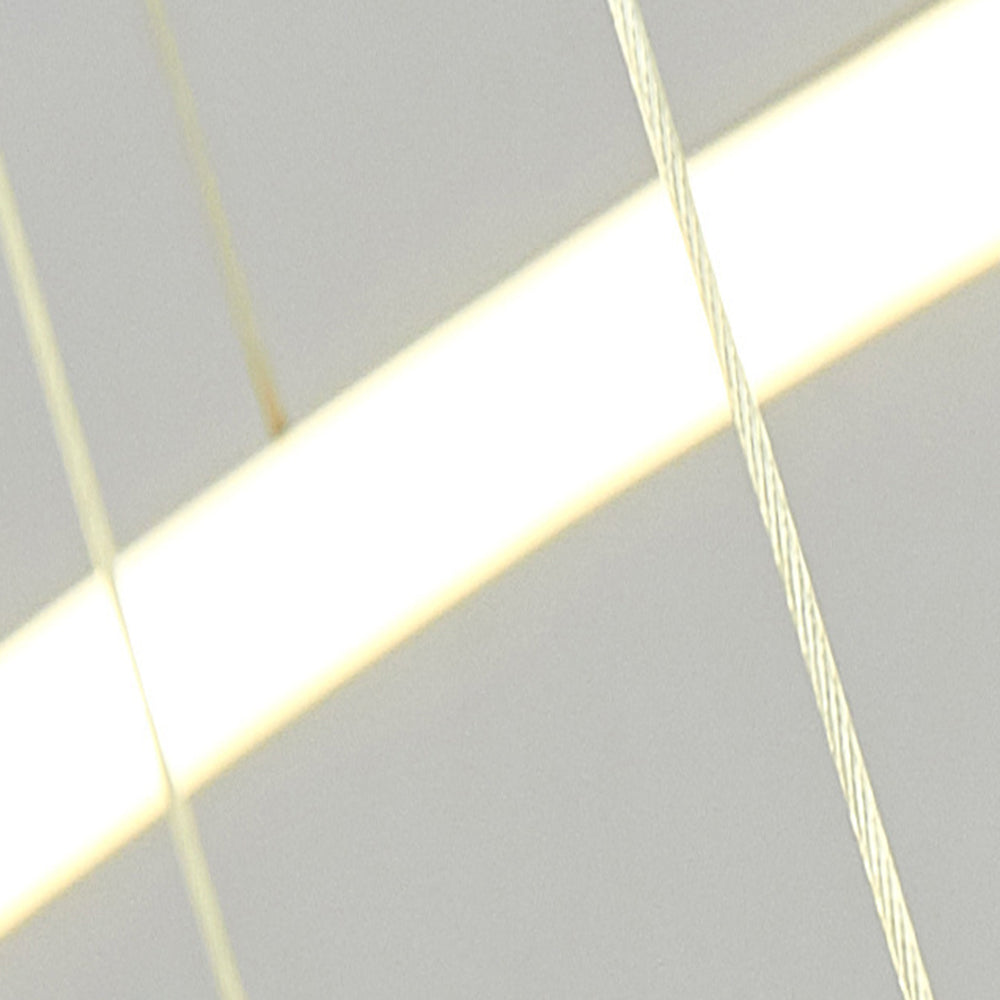Arisha pendant light cable detail. Modern living room lighting.