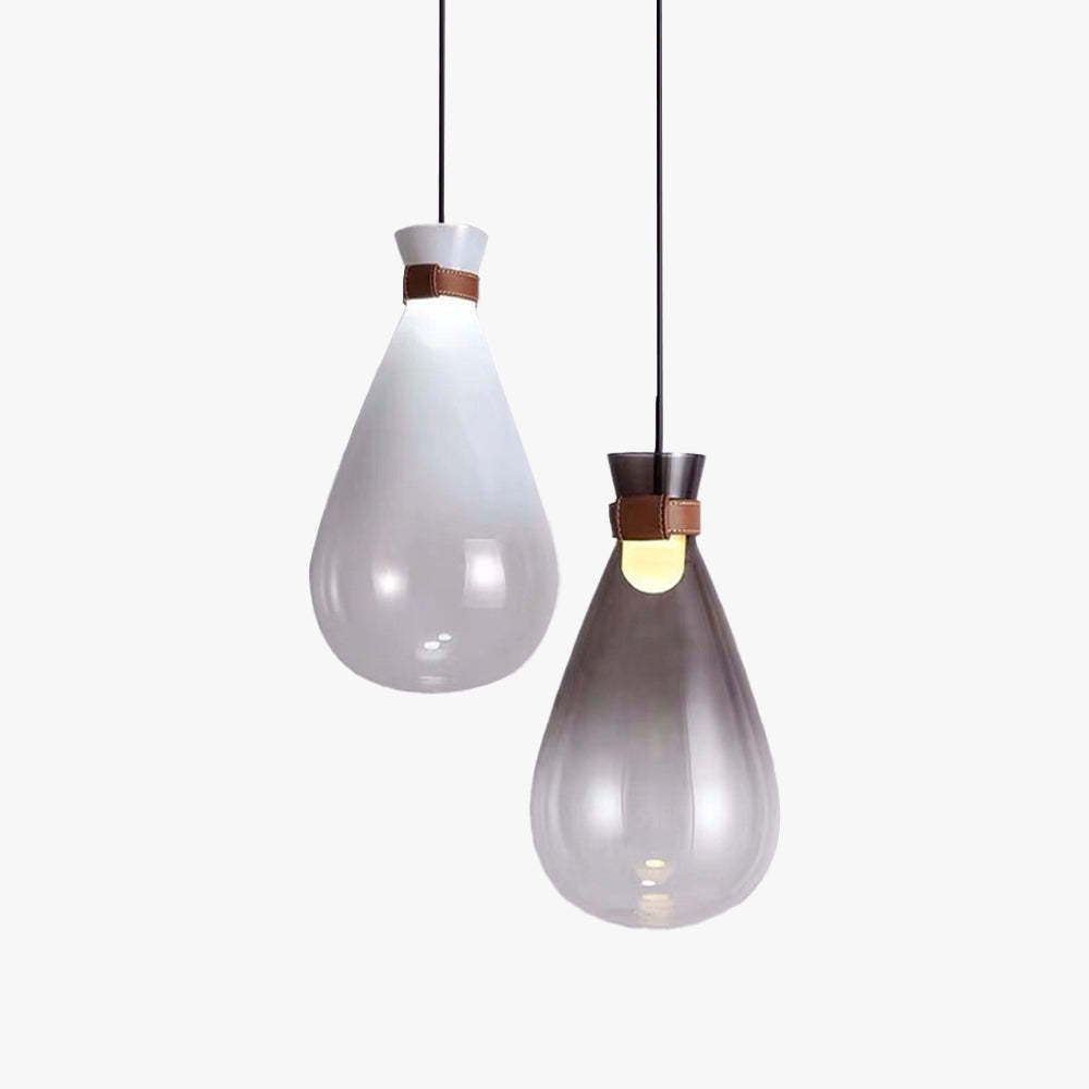 Hailie Minimalist Teardrop Glass Pendant Light