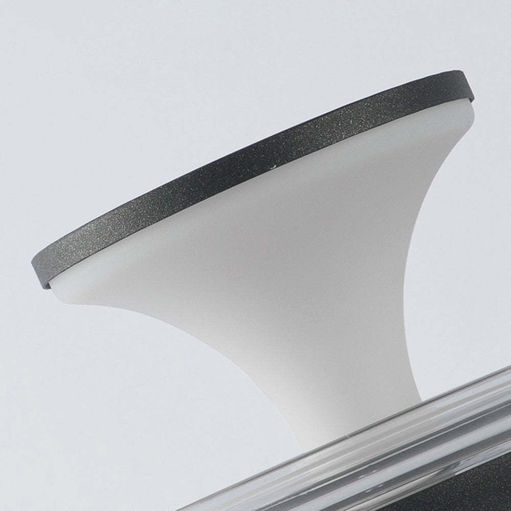 Orr Modern Ground Lamp - Detail, Acrylic Shade Edge
