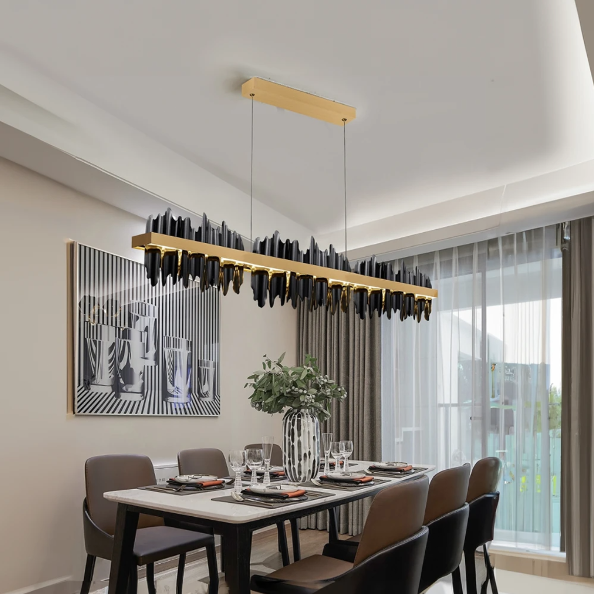 Marilyn Industrial Pendant Light over dining table