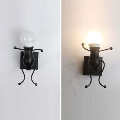 Luxo Modern Decorative Man Metal Wall Lamp