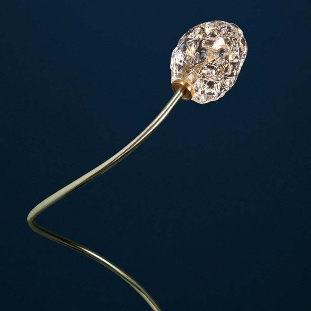 Bella Flower Ground Light: Metal & glass garden decor