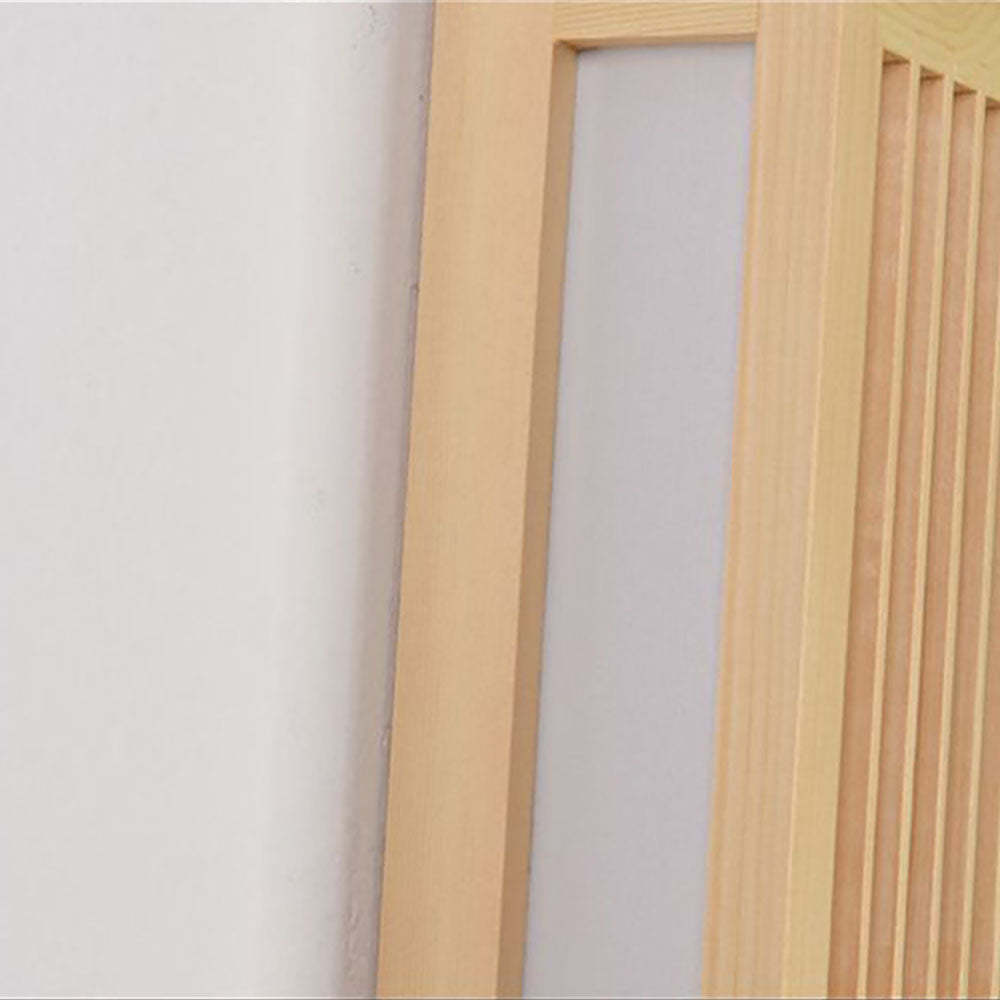 Ozawa Wall Lamp detail, wooden frame, acrylic panel
