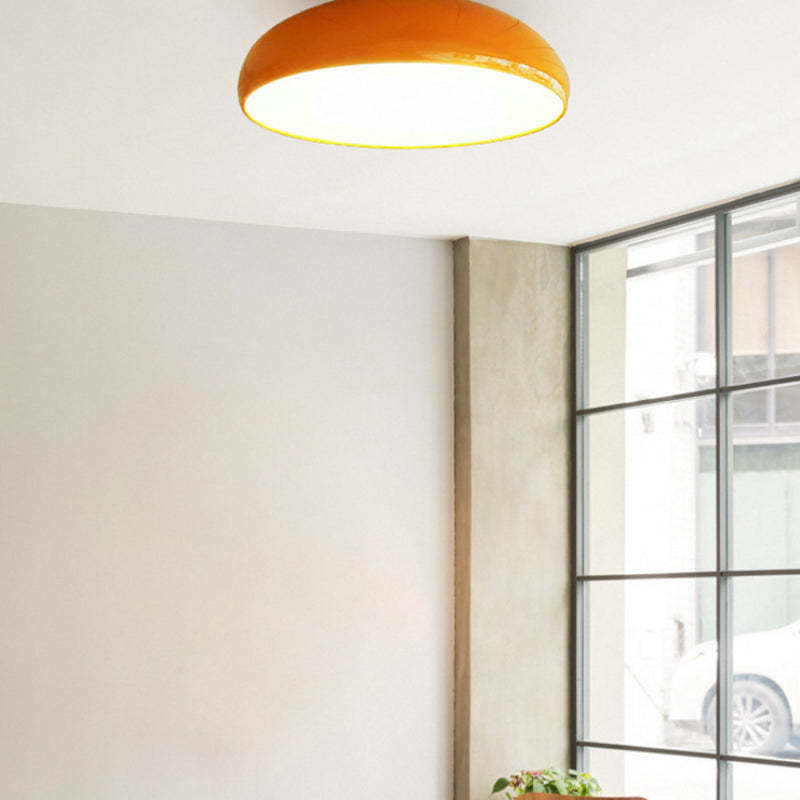 Orange Morandi Vintage LED Ceiling Light in a modern living room.