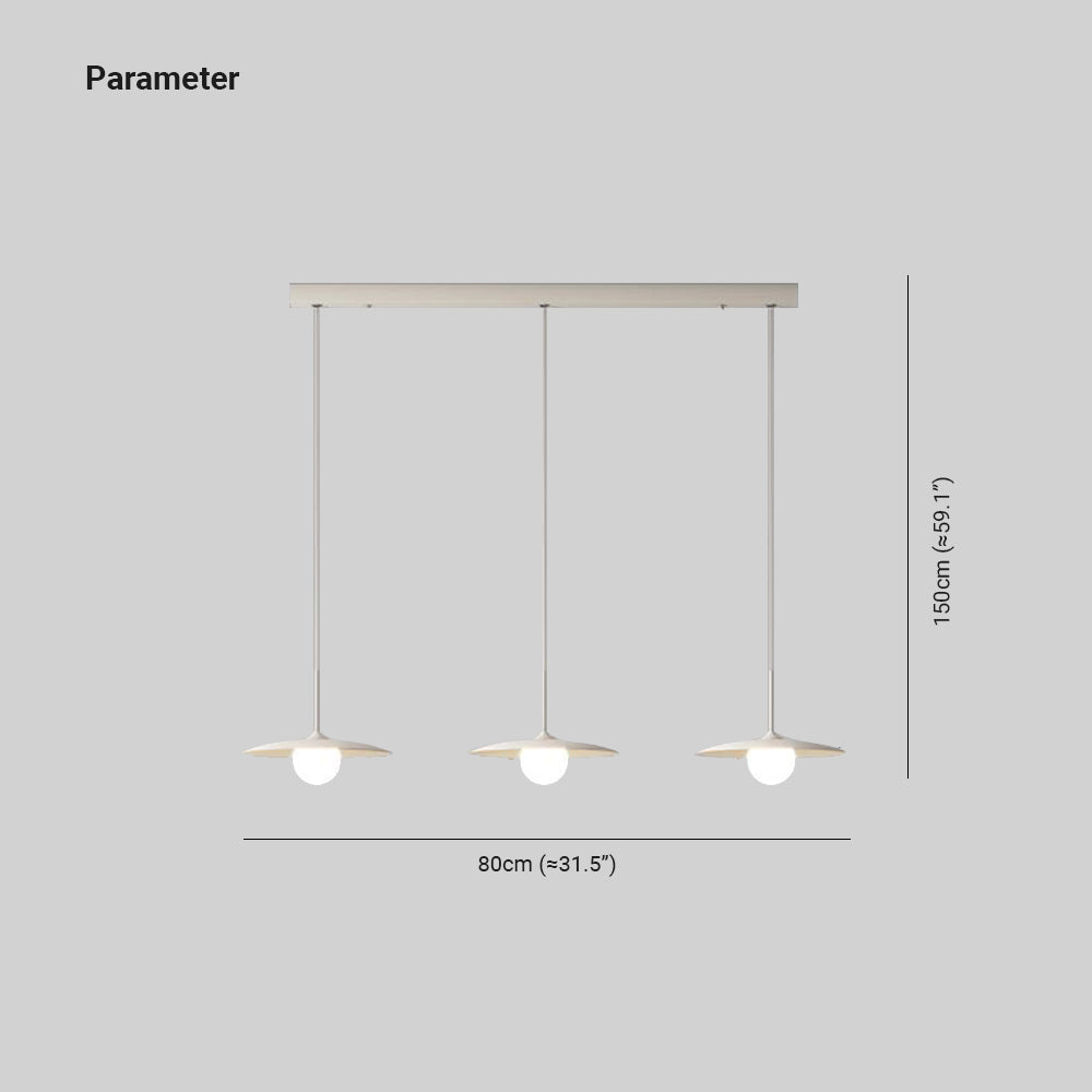 Dimensions of Carins Cluster Pendant Light, 150cm height
