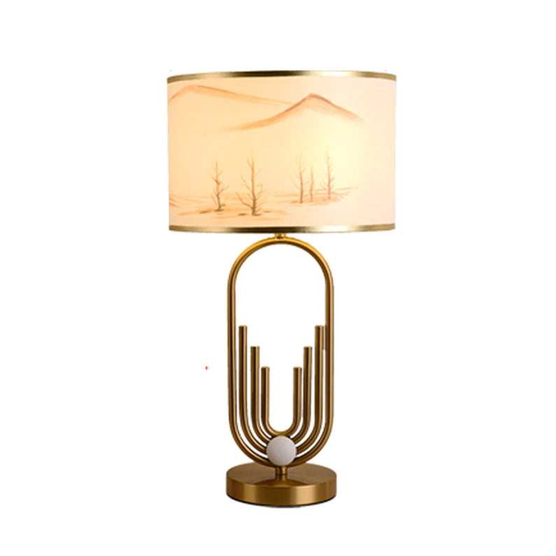 Sano Table Lamp with Landscape Design, Bedroom Decor